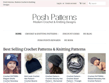 Tablet Screenshot of poshpatterns.com